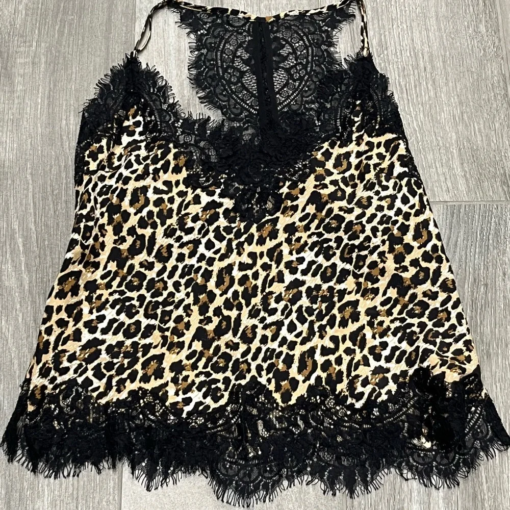 Gold Hawk leopard/ lace tank - XS - Picture 2 of 5